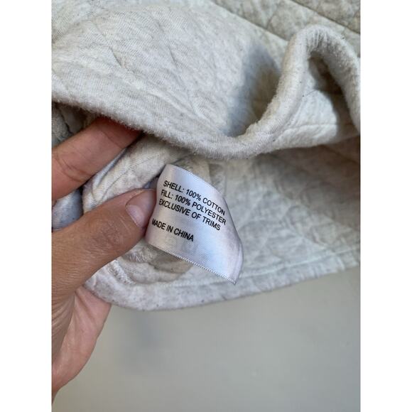 Orvis Womens Quilted Sweater Heather Pullover Diamond Pattern Mock Neck Cozy XS - Picture 9 of 11